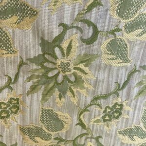Gorgeous Silk Floral Brocade Yellow & Green Fabric